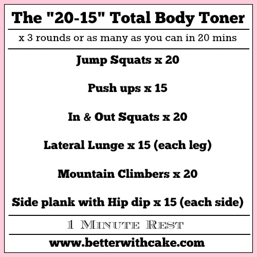 Fit Friday Fun – Goals for 2015 & The 20-15 Total Body Toner