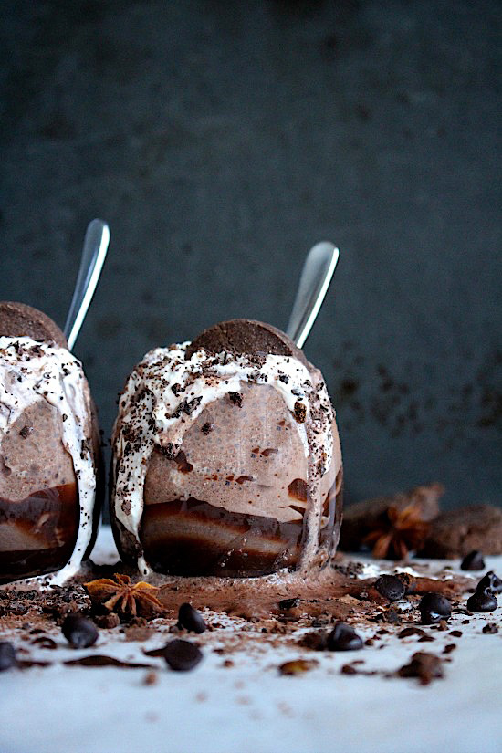 Choc Chai Cookie Dough Crunch Shake - Dairy Free - Sugar Free - Banana Free - Date Free - Gluten Free - Low Carb - Vegan - Keto - Paleo www.betterwithcake.com