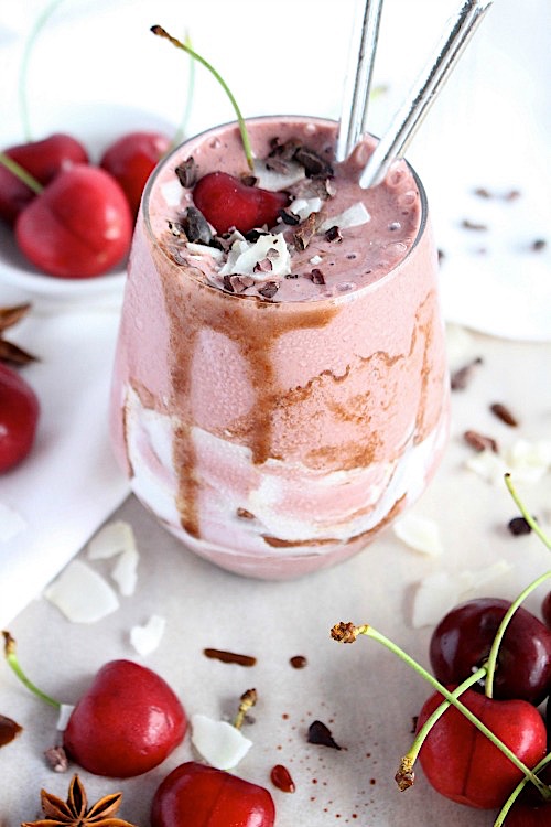 Chocolate Chai Cherry Chiller - www.betterwithcake.com