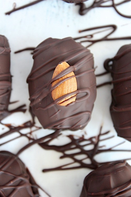 Dark Chocolate Coated Double Stuffed Dates