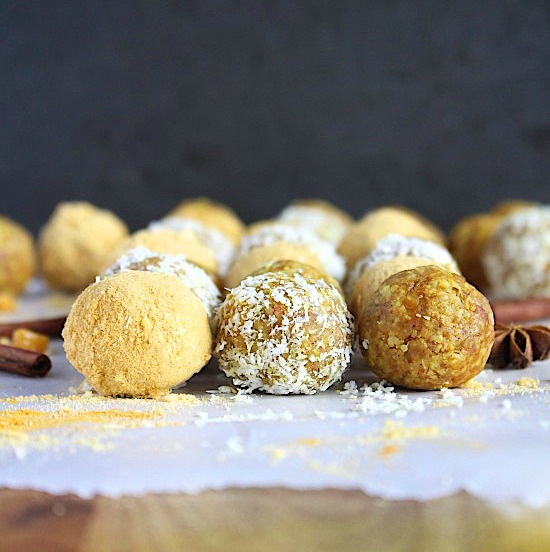 {DATE FREE} Golden Spiced Mango & Coconut Bliss Bites