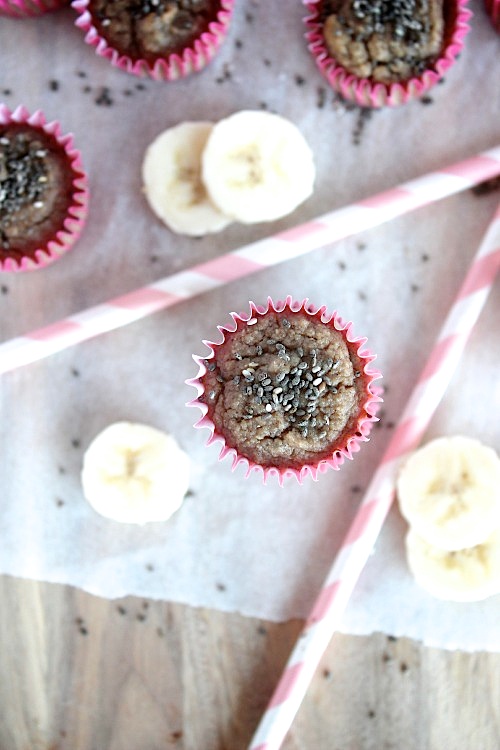 Banana Coconut Chia Mini Muffins