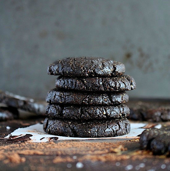 {Flourless} Salted Choc Fudge Notella Brookies