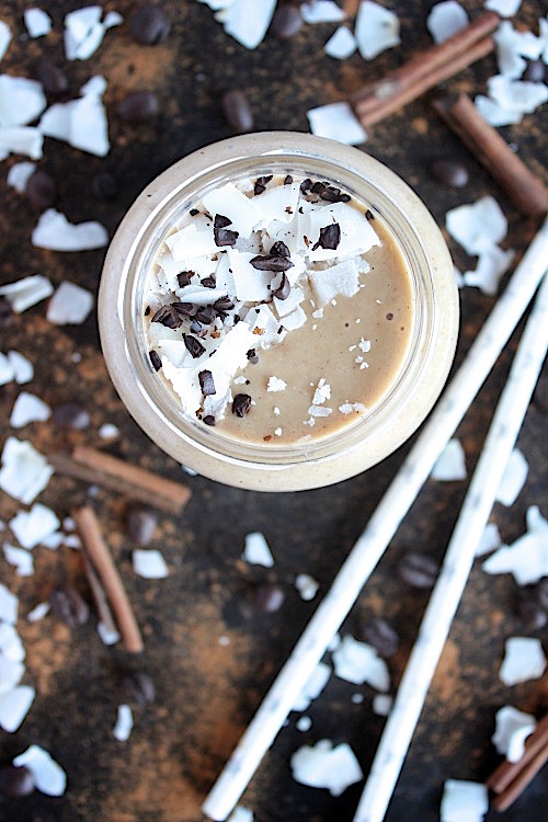 Iced Pumpkin Spiced Latte {Vegan. Gluten Free & Paleo Friendly} - www.betterwithcake.com