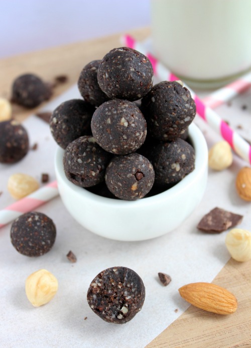 Healthy Chocolate Hazelnut Bliss Bites