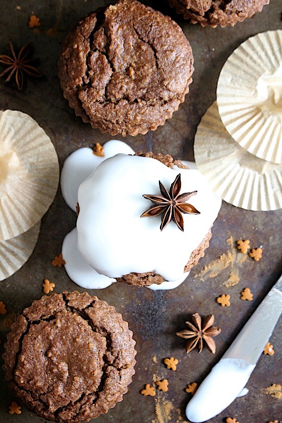 Best ever {Paleo - Gluten Free} Gingerbread Muffins - Dairy Free - Refined Sugar Free - Low Carb - Vegan - Keto - Paleo - www.betterwithcake.com