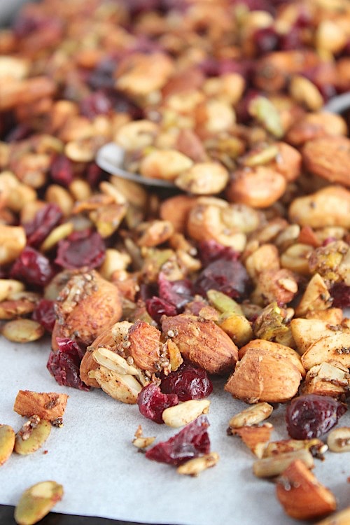 Apple and Cranberry {Grain Free} "Granola" - Vegan, Gluten Free & Paleo Friendly - www.betterwithcake.com