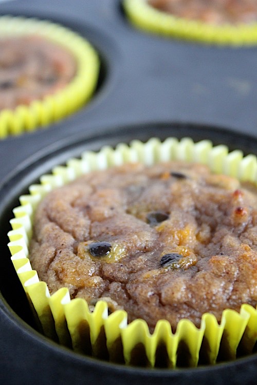Mango and Passionfruit Muffins with Coconut Yogurt Frosting - {Gluten Free, Grain Free & Paleo Friendly} - www.betterwithcake.com