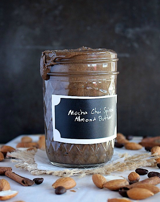 Mocha Chai Spiced Almond Butter {Vegan, Gluten Free & Paleo Friendly}