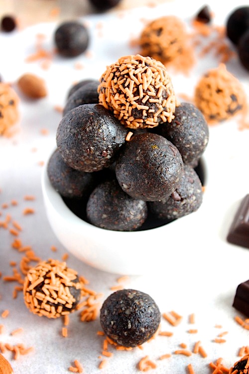 Dark Chocolate Orange Bliss Bites