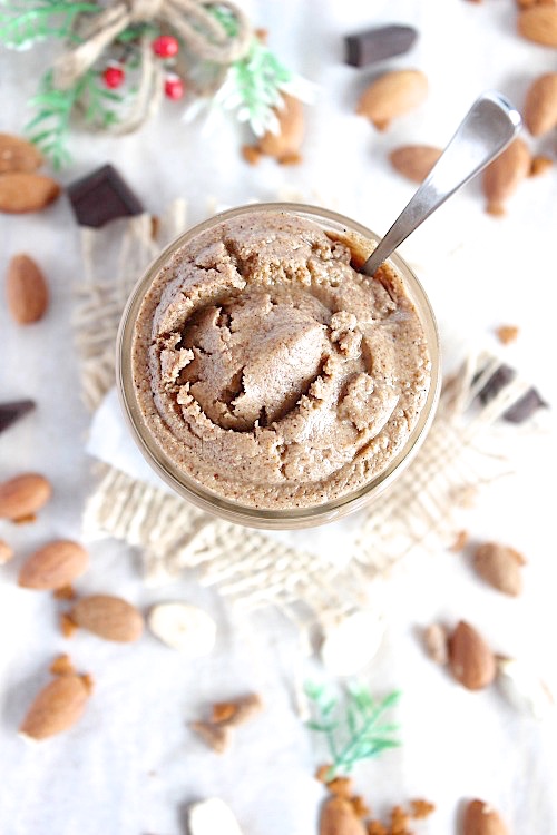 Healthy, Homemade Gingerbread Almond Butter {Vegan, Gluten Free & Paleo Friendly} - www.betterwithcake.com