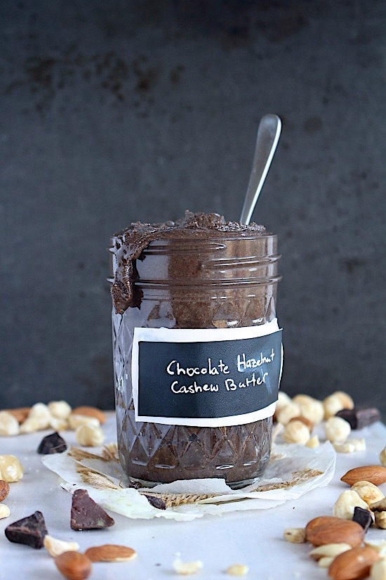 Healthy, Homemade Chocolate Hazelnut Cashew Butter {Sugar Free - Dairy Free - Gluten Free - Vegan - Keto - Paleo} - www.betterwithcake.com
