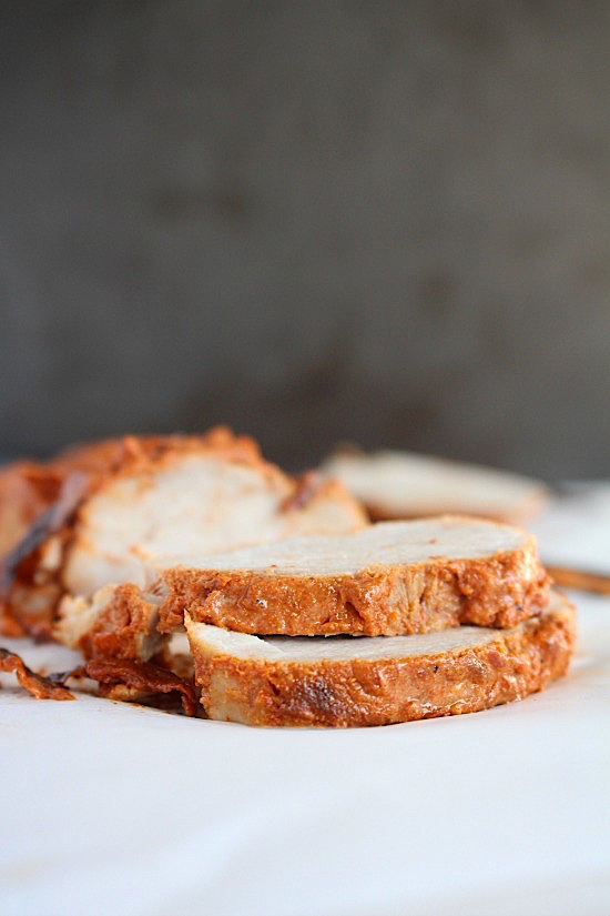 Sweet and Spicy, Mustard-Maple Glazed Pork Tenderloin {Gluten Free & Paleo Friendly}