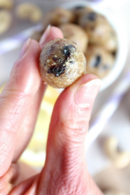 Lemon and Blueberry Energy Bites