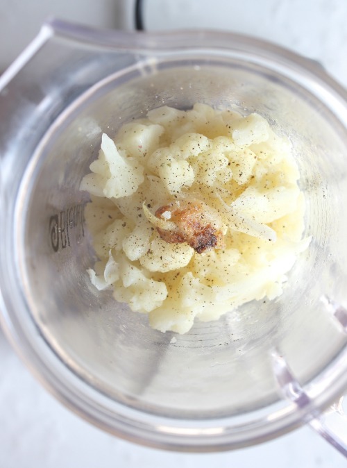 Creamy Roasted Garlic Whipped Cauliflower