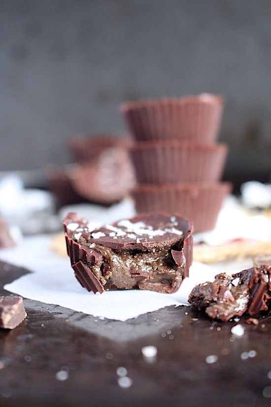 3 Ingredient, Dark Chocolate Hazelnut Cashew Butter Cups - {Sugar Free, Gluten Free, Dairy Free, Vegan, Keto & Paleo Friendly} - www.betterwithcake.com