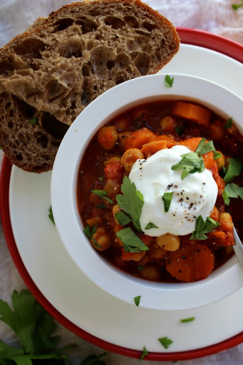 Slow Cooker {Crock pot} Chickpea Curry