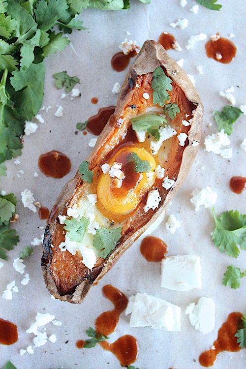Sweet Potato Egg Boats