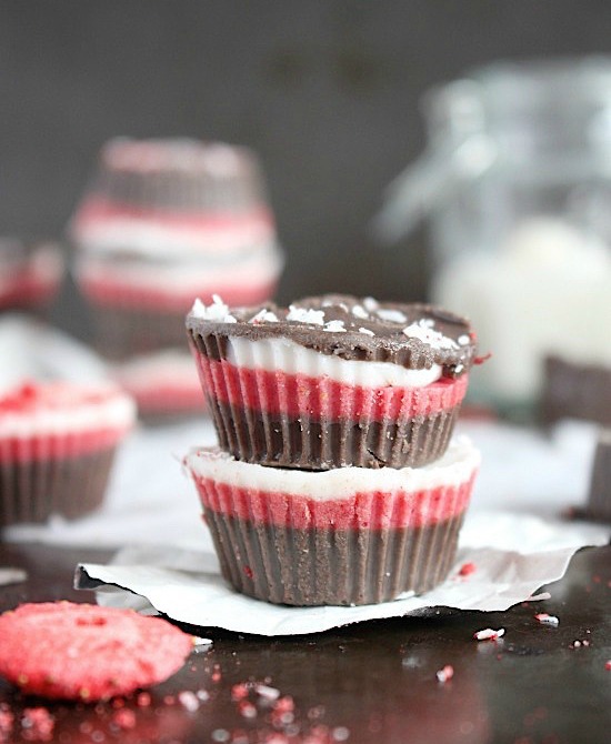 3 Ingredient Dark Chocolate Strawberry Coconut Butter Fudge Bites {Vegan, Gluten Free, Sugar Free, Keto & Paleo Friendly}