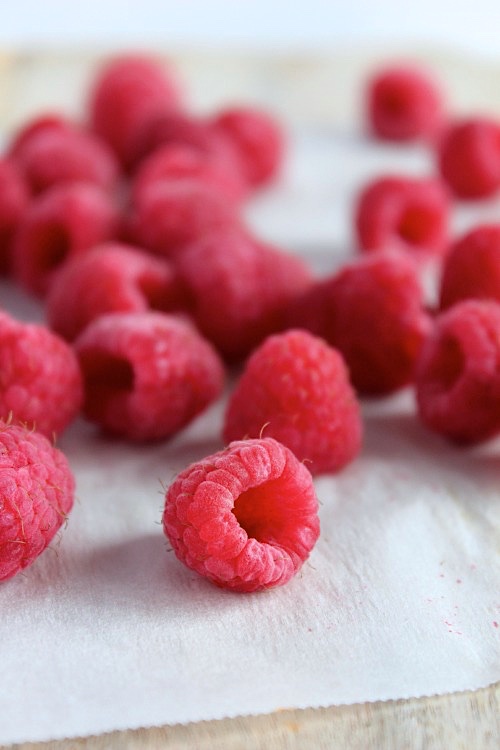 Raspberry Cream Chia Pudding with Smashed Raspberries {Gluten Free, Dairy Free, Sugar Free, Low Carb, Vegan Keto & Paleo Friendly} - www.betterwithcake.com