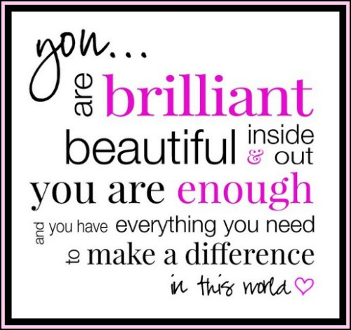 You are enough - www.betterwithcake.com