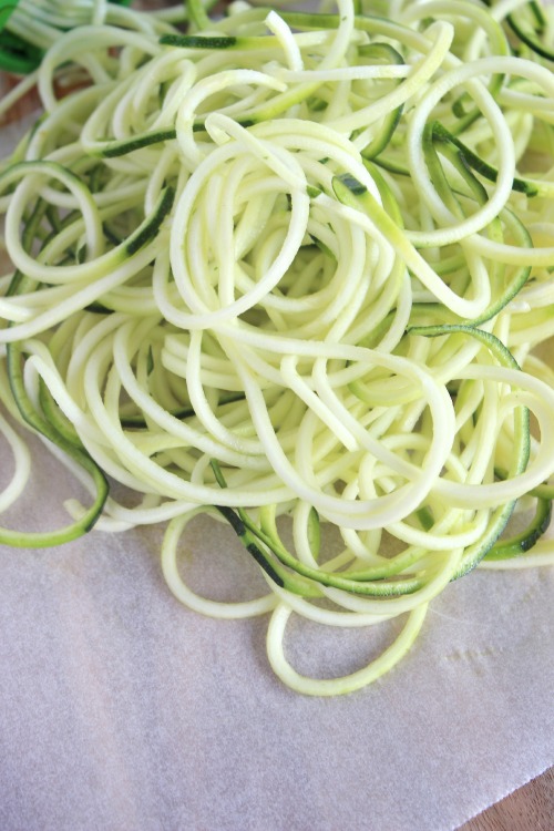 Zucchini Noodles with Avocado Pesto