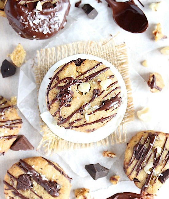 Small Batch Macadamia Choc Chip Cookies {Gluten Free, Dairy Free, Grain Free, Keto & Paleo Friendly} - www.betterwithcake.com