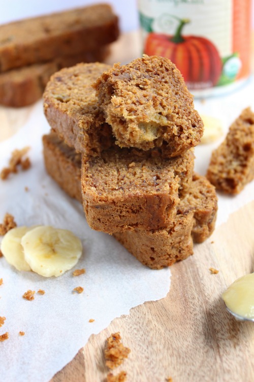 Spiced Apple, Banana and Pumpkin Bread {Vegan}
