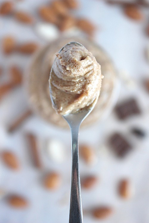 Healthy, Homemade Pumpkin Spiced Almond Butter {Vegan, Gluten Free & Paleo Friendly} - www.betterwithcake.com