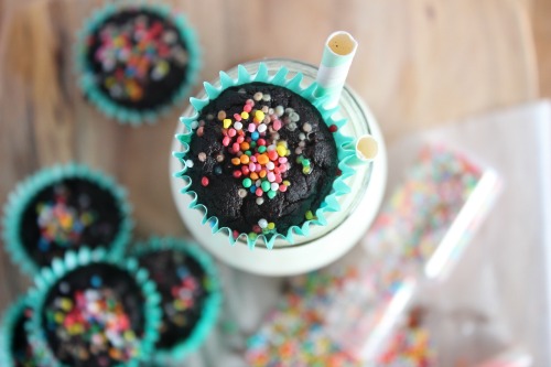 Double Chocolate Zucchini Mini Muffins {Grain Free & Paleo Friendly}