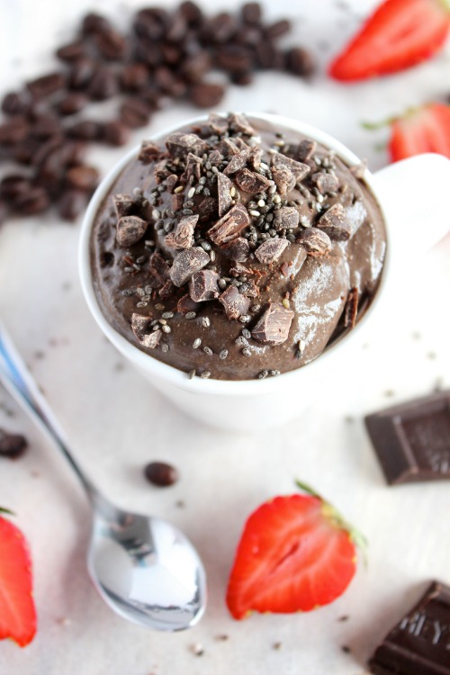 Whipped Espresso Choc Chip Chia Pudding {Vegan, Dairy Free & Paleo Friendly}