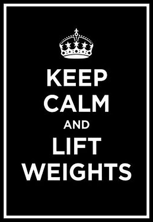 Keep calm and lift weights - www.betterwithcake.com
