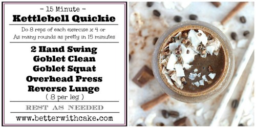 Fit Friday Fun – A 15 Minute Kettlebell Quickie Workout & A Bonus Skinny Pumpkin Spiced Mocha Smoothie Recipe