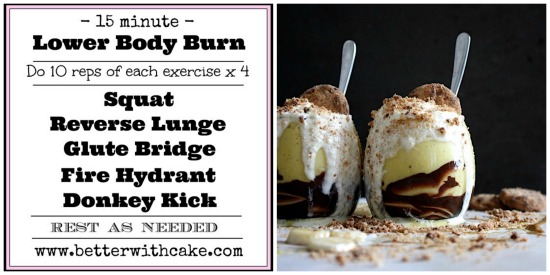 {Sugar Free} Bangin’ Banoffee Super Smoothie & 15 minute {No Equipment} Lower Body Workout