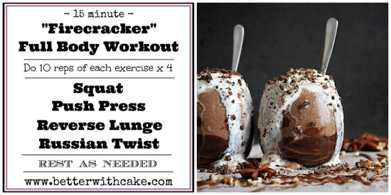 {Sugar Free} Mocha Mudslide & A 15 Minute Full Body Workout