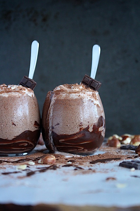 Sugar Free - Rich Chocolate Hazelnut Latte { Banana Free - Date Free - Dairy Free - Low Carb - Vegan - Keto - Paleo} - www.betterwithcake.com 