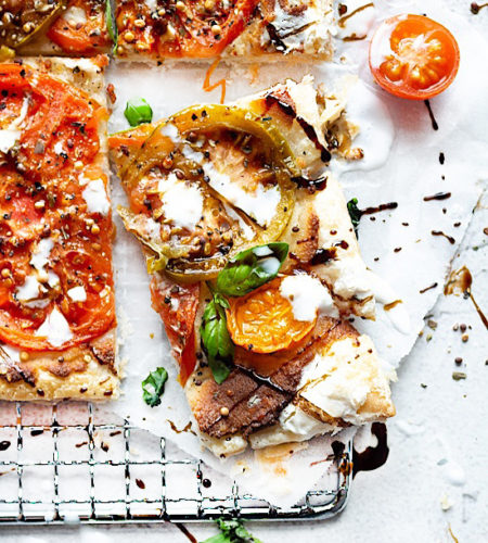 Cheats Tomato & “Ricotta” Tart