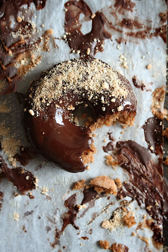 {Baked – Grain Free} Snickerdoodle Donuts + Mocha Fudge Glaze!!!