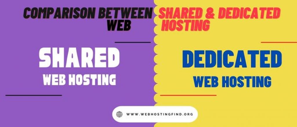 Comparsion between shared and dedicated web hosting?